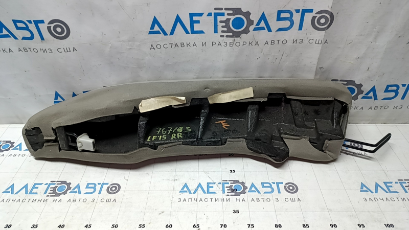 Right rear seat side trim for Hyundai Sonata 15-17, gray cloth, dry-cleanable