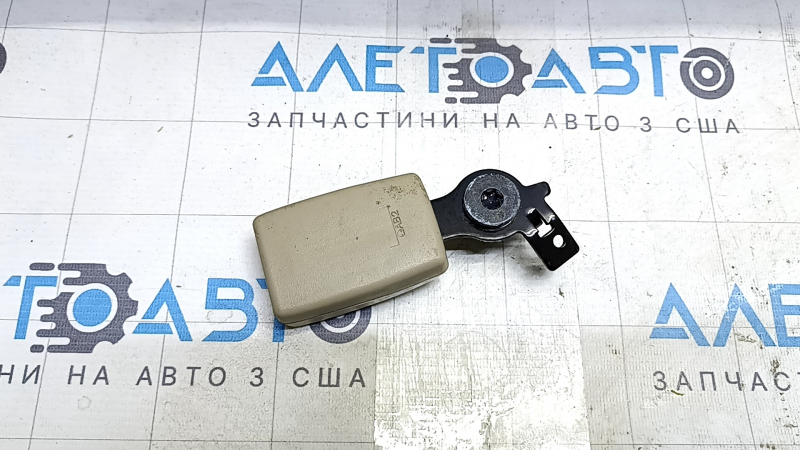 Rear seat belt latch, 3rd row, right, Nissan Pathfinder 13-16, beige