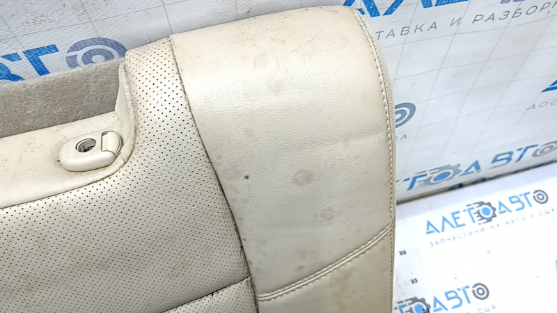 Backrest of the rear row of seats, 3rd row, right, Nissan Pathfinder 13-16, beige leather, dry-cleanable, wrinkled