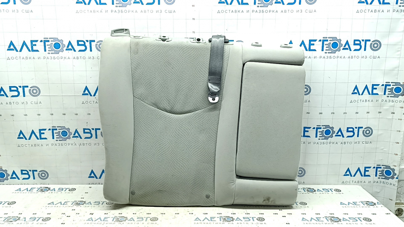 Rear seat backrest, 2nd row, right, Toyota Prius 30 10-15, light gray velour, with belt and armrest, for cleaning