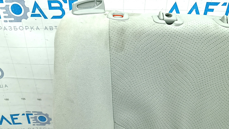 Rear seat backrest, 2nd row, right, Toyota Prius 30 10-15, light gray velour, with belt and armrest, for cleaning