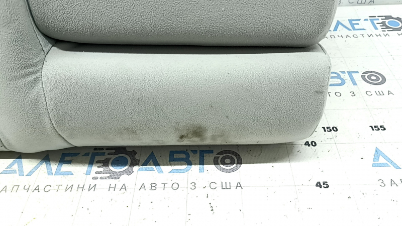 Rear seat backrest, 2nd row, right, Toyota Prius 30 10-15, light gray velour, with belt and armrest, for cleaning