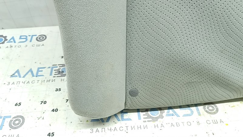 Rear seat backrest, 2nd row, right, Toyota Prius 30 10-15, light gray velour, with belt and armrest, for cleaning