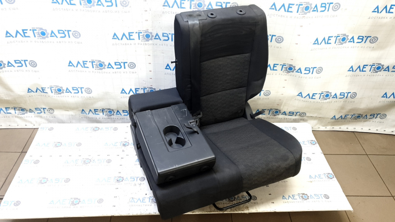 Rear seat backrest, 2nd row, left, VW Tiguan 09-18, black cloth, for cleaning, without headrest