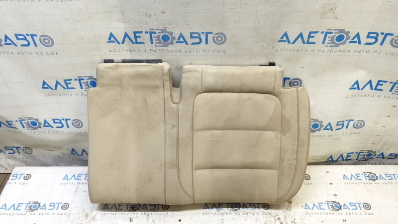 Rear seat cushion cover, 2nd row, left, VW Tiguan 09-17, beige leather, perforated, dry-cleanable