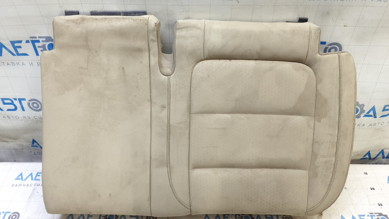 Rear seat cushion cover, 2nd row, left, VW Tiguan 09-17, beige leather, perforated, dry-cleanable