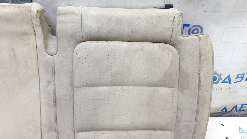 Rear seat cushion cover, 2nd row, left, VW Tiguan 09-17, beige leather, perforated, dry-cleanable