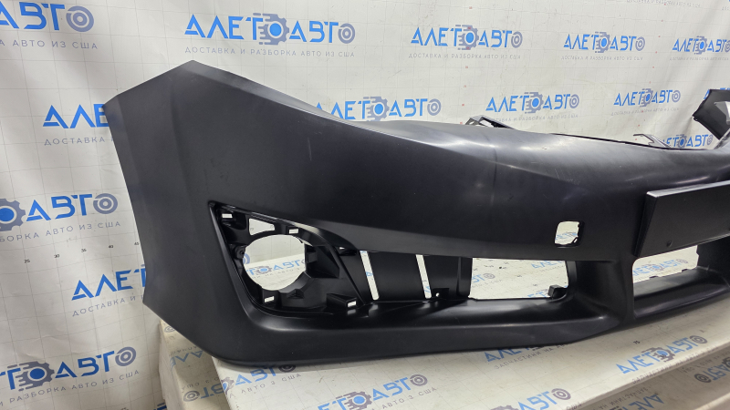Front bumper bare Toyota Camry v50 12-14 USA SE under the plug, dented, scratches
