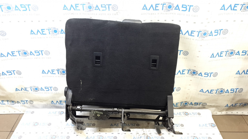 Ford Edge 15-24 black cloth rear seat backrest, 2nd row, left, with armrest and seat belt
