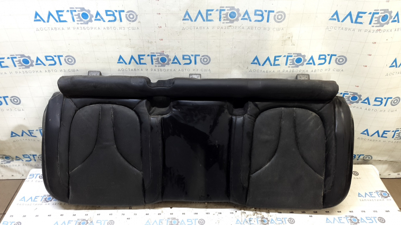 Lincoln MKC 15-19 rear seat cushion, black leather, perforated, needs cleaning, foam break, foam tear