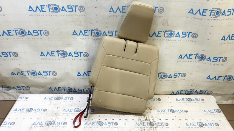 Right rear seat backrest, 3rd row, Ford Flex 09-11, beige leather, for cleaning