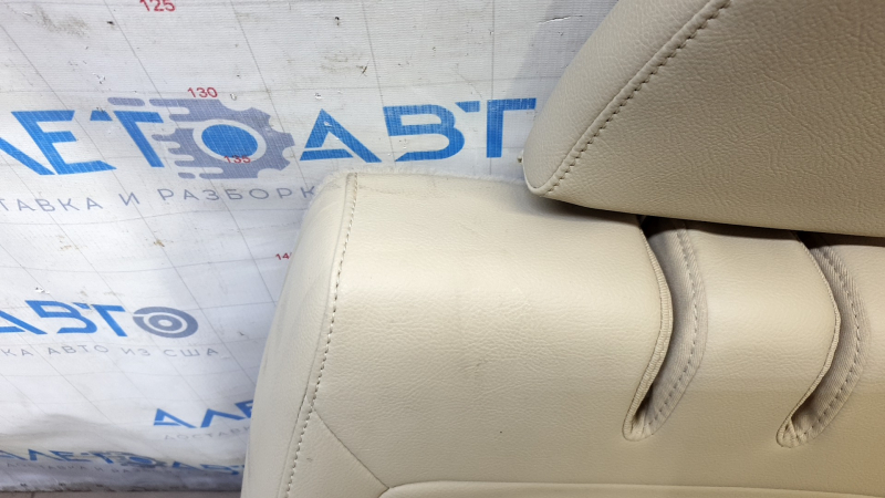 Right rear seat backrest, 3rd row, Ford Flex 09-11, beige leather, for cleaning