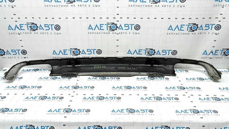 Lower rear bumper trim for Volvo XC90 16-21, chrome-plated, without towbar, for parking sensors, scratches, dented