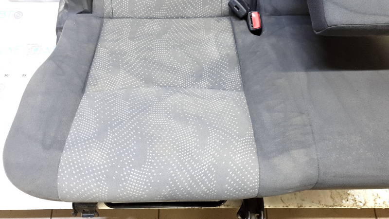 Right rear seat backrest, 2nd row, Toyota Prius V 12-14, dark gray velour, with armrest, scratches on the back, needs cleaning