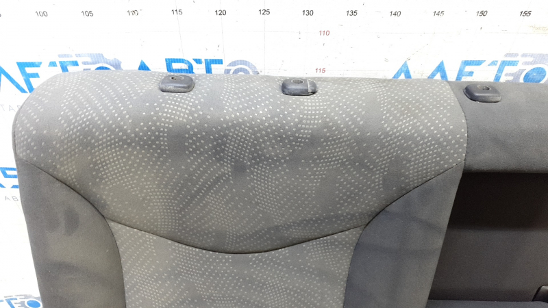 Right rear seat backrest, 2nd row, Toyota Prius V 12-14, dark gray velour, with armrest, scratches on the back, needs cleaning
