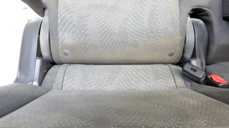 Right rear seat backrest, 2nd row, Toyota Prius V 12-14, dark gray velour, with armrest, scratches on the back, needs cleaning