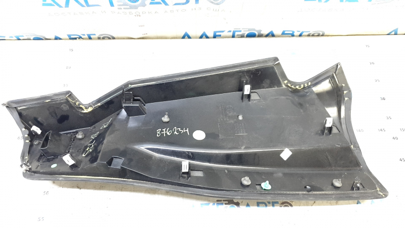 Left rear seat side bolster for Alfa Romeo Stelvio 18-25, black leather