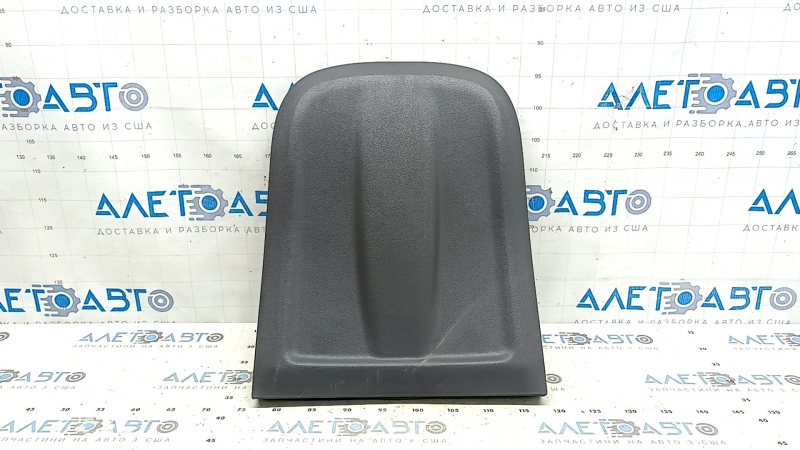 The rear driver's seat cover for a 2022 Hyundai Ioniq is black, with cracks in the fasteners and scratches.