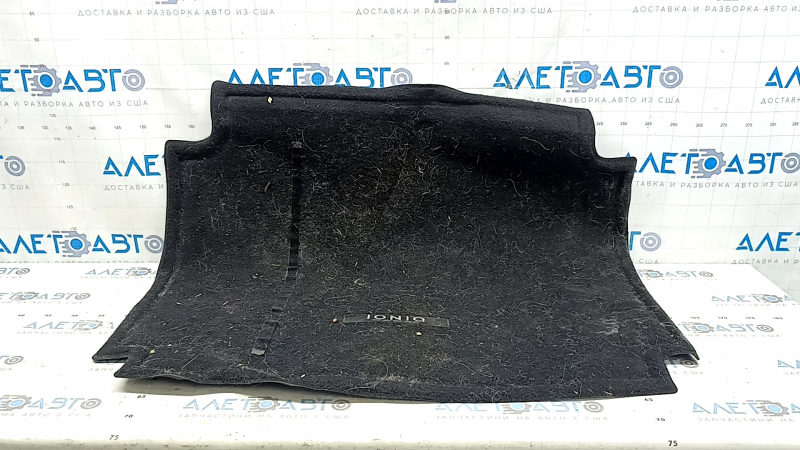 Hyundai Ioniq 20-22 PHEV trunk mat, black, dry-cleanable