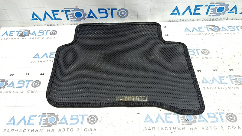 Rear left interior mat for Hyundai Ioniq 17-22 PHEV, black cloth, for cleaning