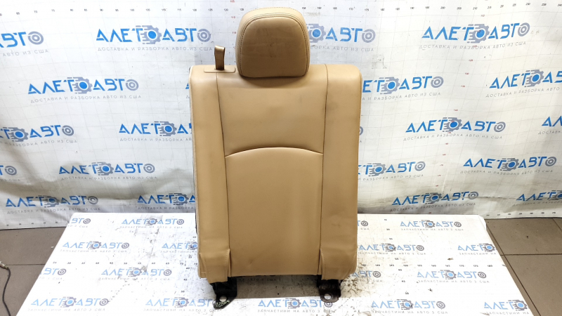 Rear seat row 3 right Dodge Journey 11-19 brown leather, needs cleaning, tear