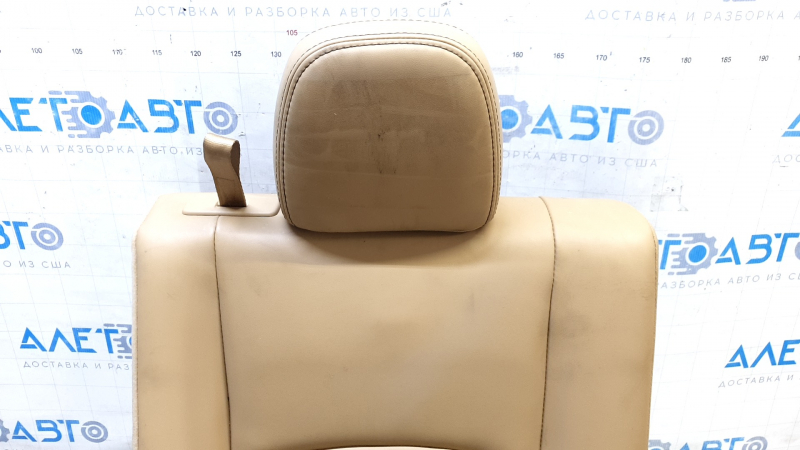 Rear seat row 3 right Dodge Journey 11-19 brown leather, needs cleaning, tear