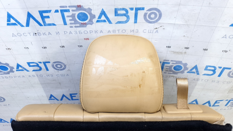 Rear seat row 3 right Dodge Journey 11-19 brown leather, needs cleaning, tear
