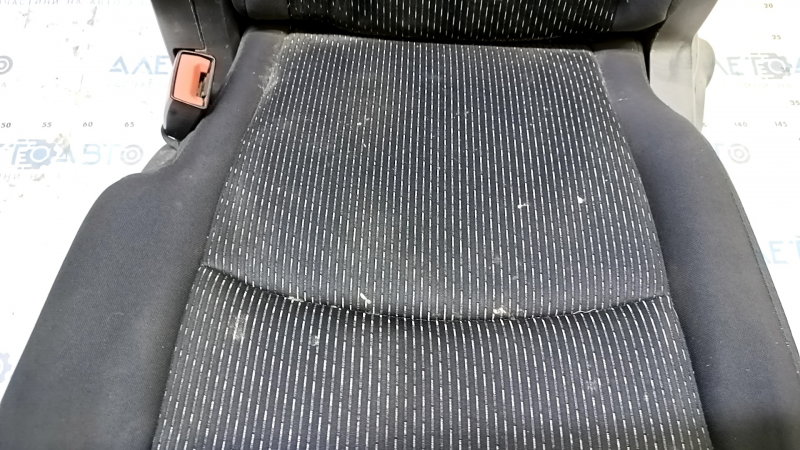Rear seat, 2nd row, left, Dodge Journey 11-19, black cloth, needs cleaning, rusty bracket