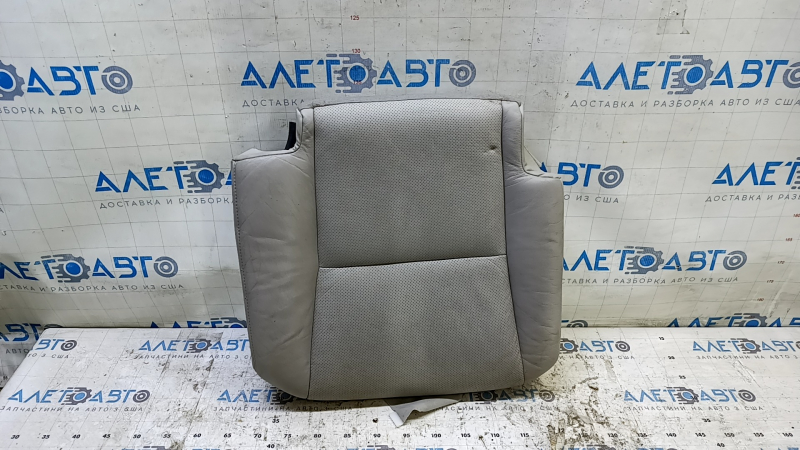 Right rear seat cushion, 2nd row, Lexus RX350 RX450h 10-12, gray leather, perforated, dry-cleanable
