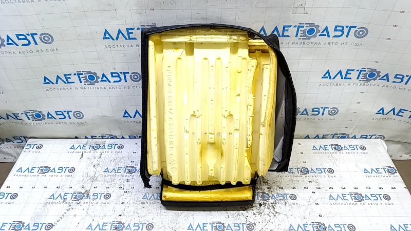 Right rear seat backrest, 2nd row, VW Tiguan 18-21, black leather, perforated