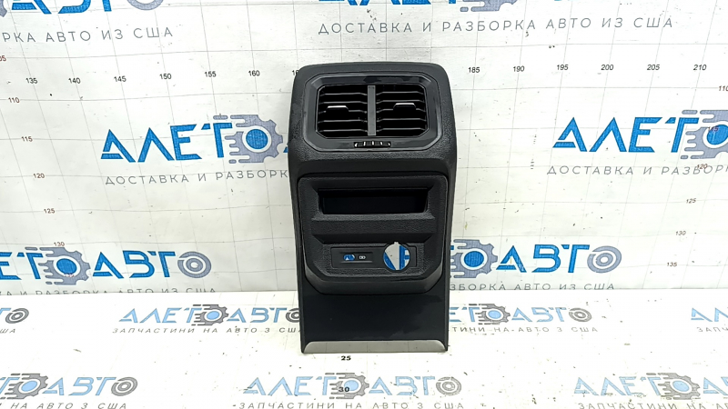 Black center console trim with deflector for VW Tiguan 20-24