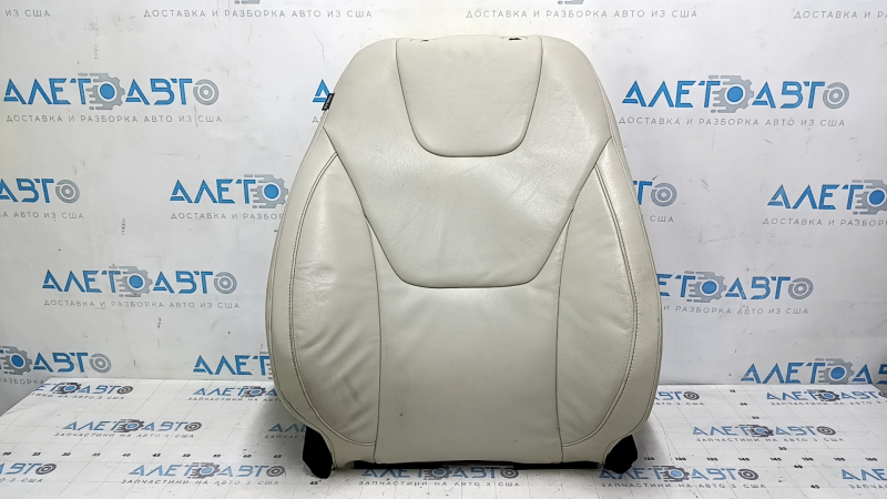 Ford Edge 15-24 passenger seat back upholstery, gray and black leather, heated