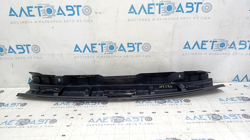 Ford Edge 15-24 trunk opening trim, black, scratches, whitened plastic, dented