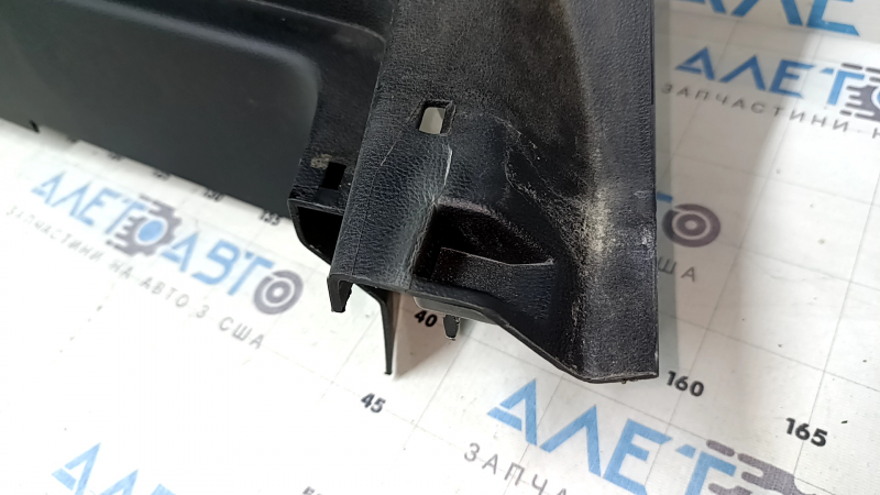 Right arch trim for Ford Edge 15-24, black, with subwoofer, scratches, scuffs, cracks