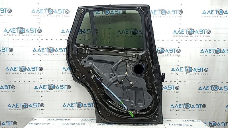 Rear left door assembly BMW X1 F48 16-22 tinted, brown C07, dent, bump