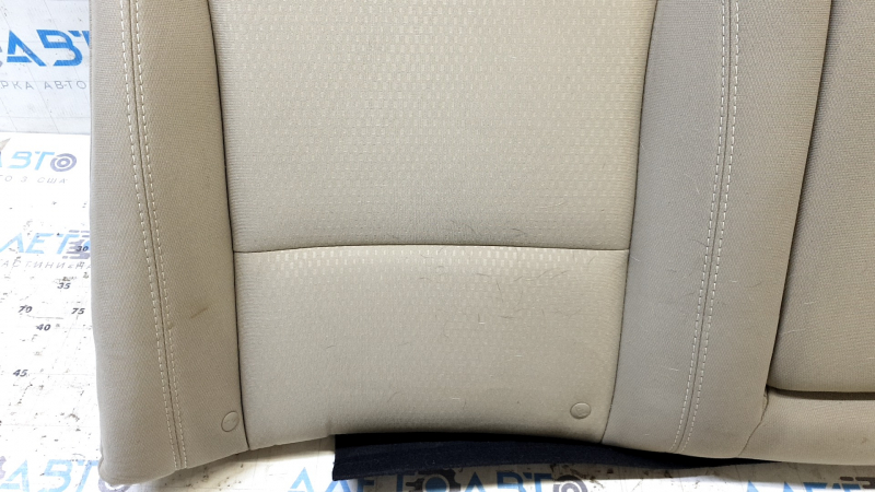 Right rear seat backrest for Kia Optima 11-15, gray velour, with armrest, ready to clean