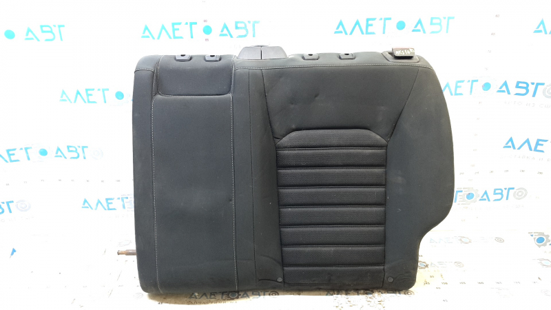 Rear row of seats, upper left part, Ford Fusion mk5 17-20, black cloth, with belt, dent, needs cleaning