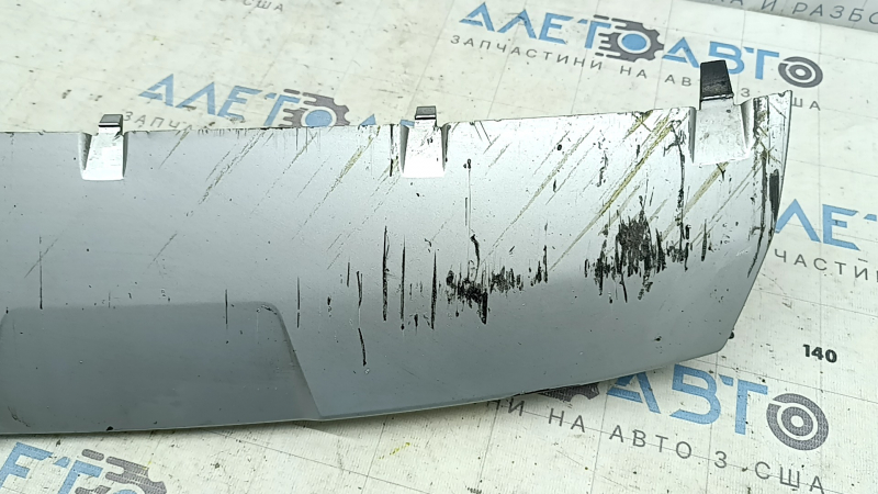 BMW X1 F48 16-19 X-line front bumper lip trim, gray structure, scratches