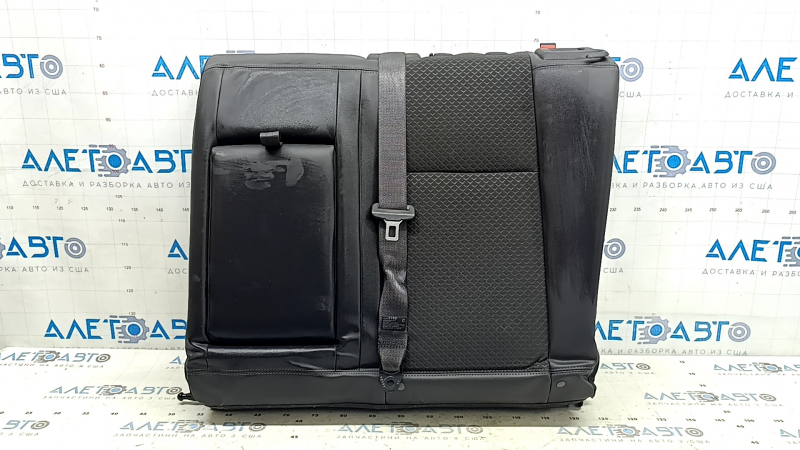 Left rear seat back for Buick Encore 13-16, black and gray combination leather with gray cloth, with armrest and belt, for cleaning