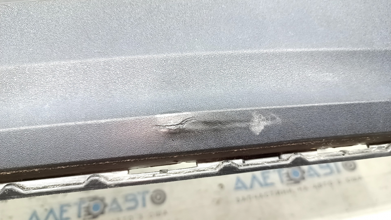 The bare rear bumper of a Volvo XC40 19-22 without parking sensors and park assist, structure, broken