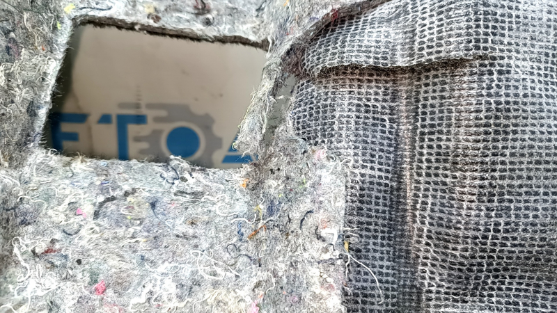 Front left floor covering for Ford Edge 19-24, black, dry clean, tear