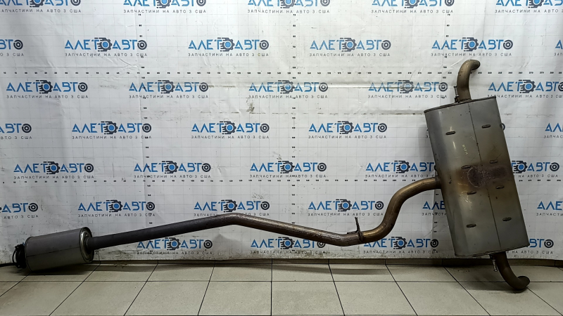 Volvo XC40 19-20 T5 AWD rear muffler with barrel, complete, with 2 exhausts