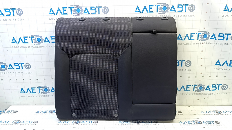 Right rear seat backrest for VW Passat b8 16-19 USA, black fabric, with armrest