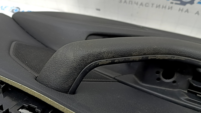 Black front left door panel for Audi A4 B9 17-19, black leather armrest, black leather insert, for seat memory, Bang & Olufsen, dry-cleanable, peeling handle coating