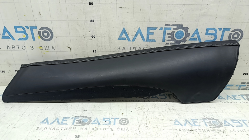 Left side bolster for the 2nd row of seats, Volvo XC60 18-25, black Nappa leather, dents, broken fastener