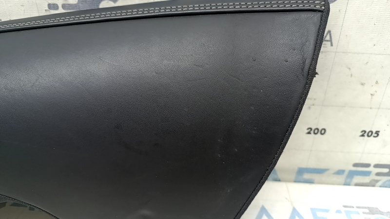 Left side bolster for the 2nd row of seats, Volvo XC60 18-25, black Nappa leather, dents, broken fastener
