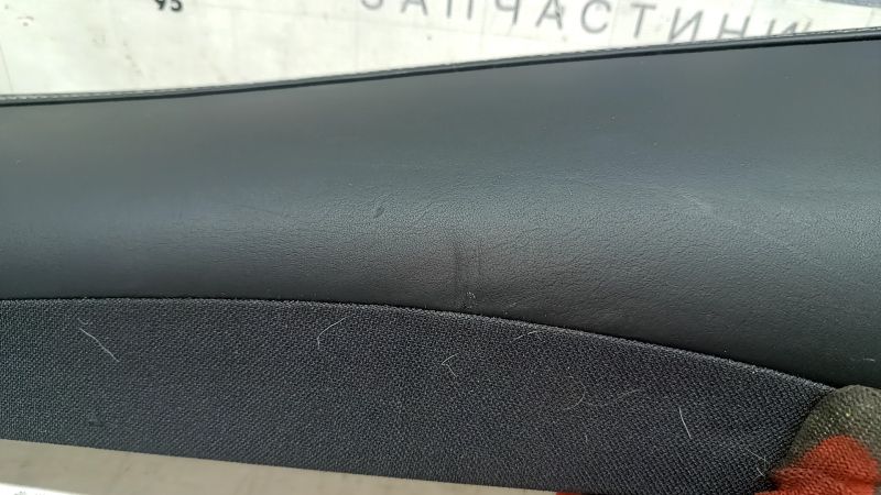 Left side bolster for the 2nd row of seats, Volvo XC60 18-25, black Nappa leather, dents, broken fastener