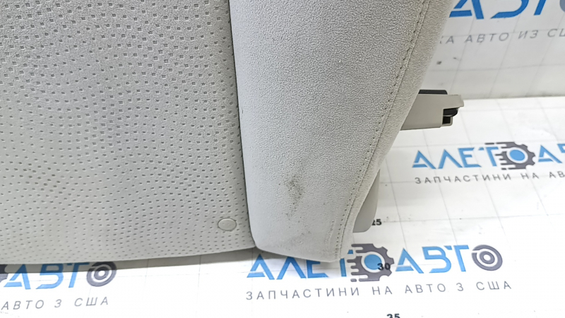 Left rear seat backrest for Nissan Leaf 13-17, gray cloth, with belt, for cleaning