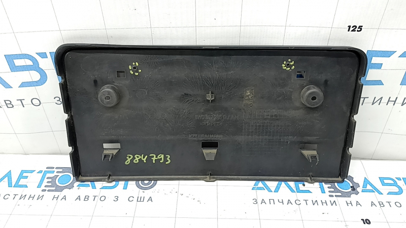 Front license plate area for Audi A4 B9 17-19 S-Line, non-factory holes, crack