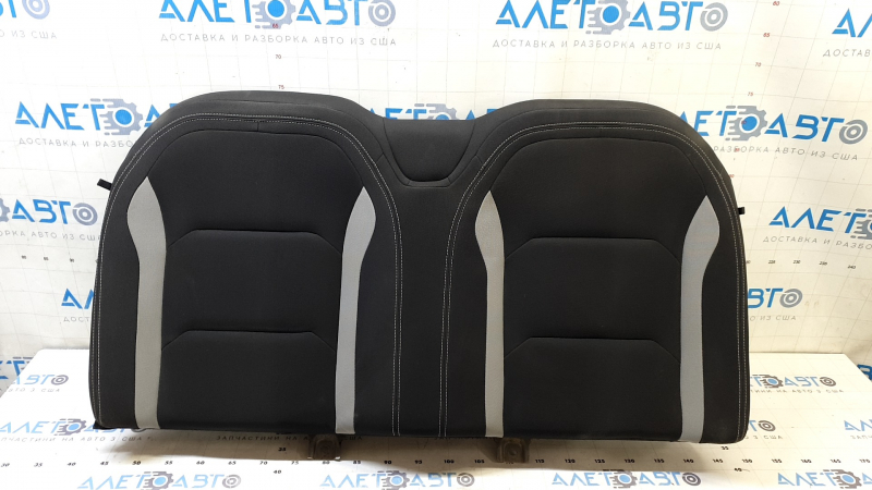 Rear seat back for Chevrolet Camaro 16-23 convertible, black and gray cloth, needs cleaning, tear